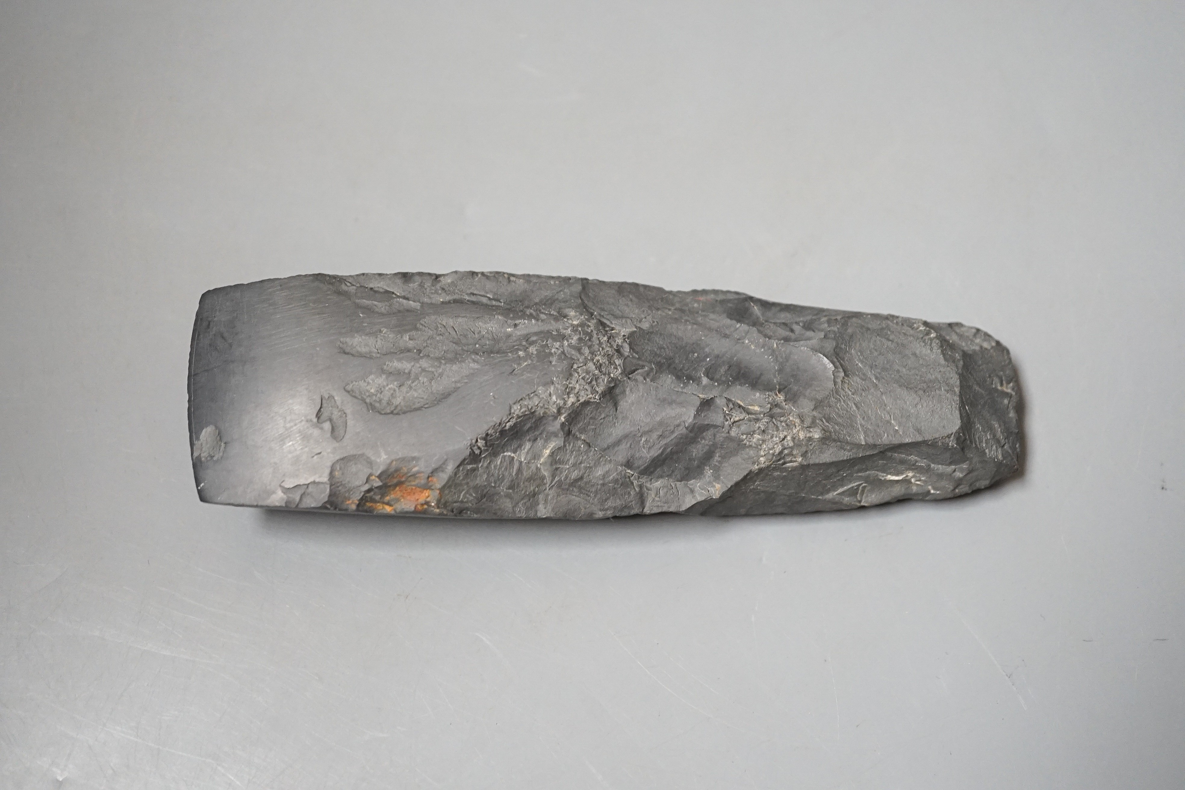 A Maori stone adze (Toki)